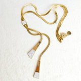 Golden Pendulum Necklace