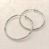 Big Silver Hoop Earring