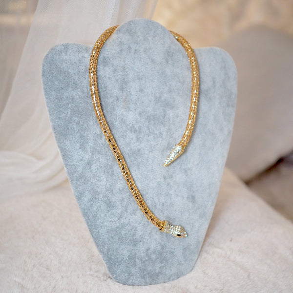 Golden Snake Bracelet Necklace