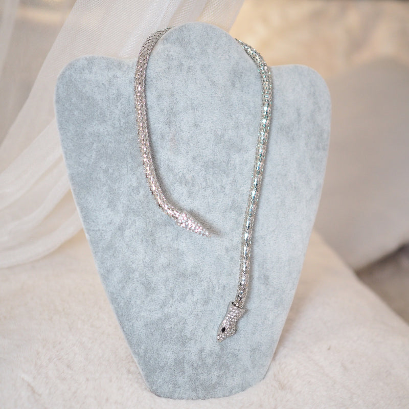 Silver Snake Bracelet Necklace