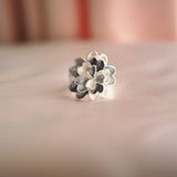 Anillo Camelia Plata