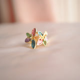 Rainbow Flower Ring