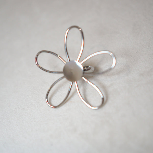 Silver Flower Ring