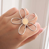 Silver Flower Ring