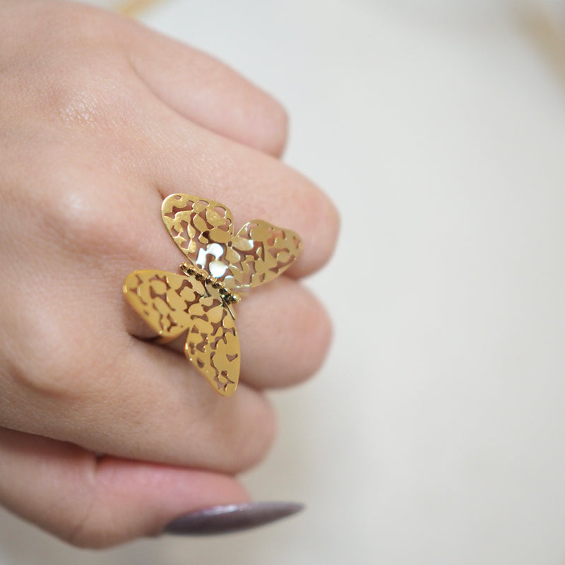 Butterfly Golden Ring