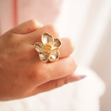 Anillo Sakura Dorado