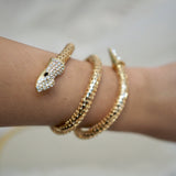 Golden Snake Bracelet Necklace