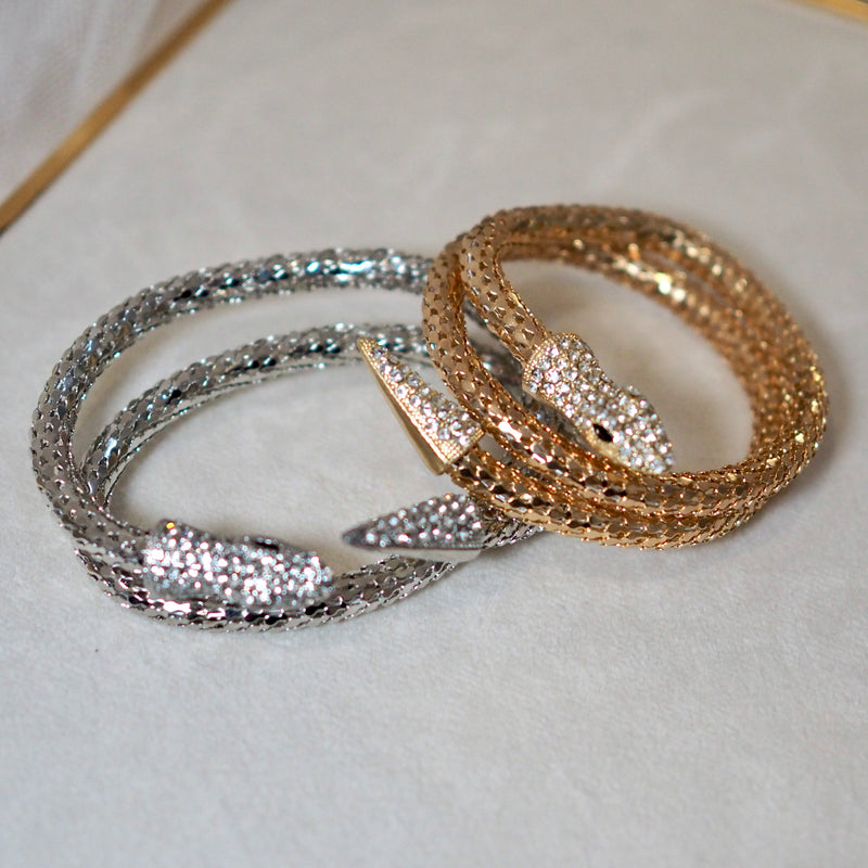 Golden Snake Bracelet Necklace