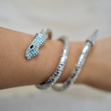 Silver Snake Bracelet Necklace