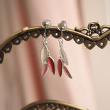 White Bee Earrings