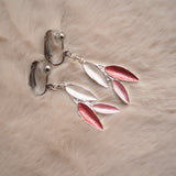 White Bee Earrings